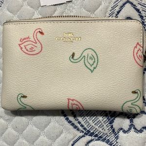 Coach swan wristlet